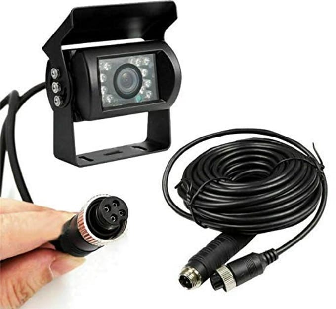 Dailygoody - Riloer Achteruitkijkcamera Kit - Waterdichte CCD Camera met Nachtsicht en 10m Verlengkabel