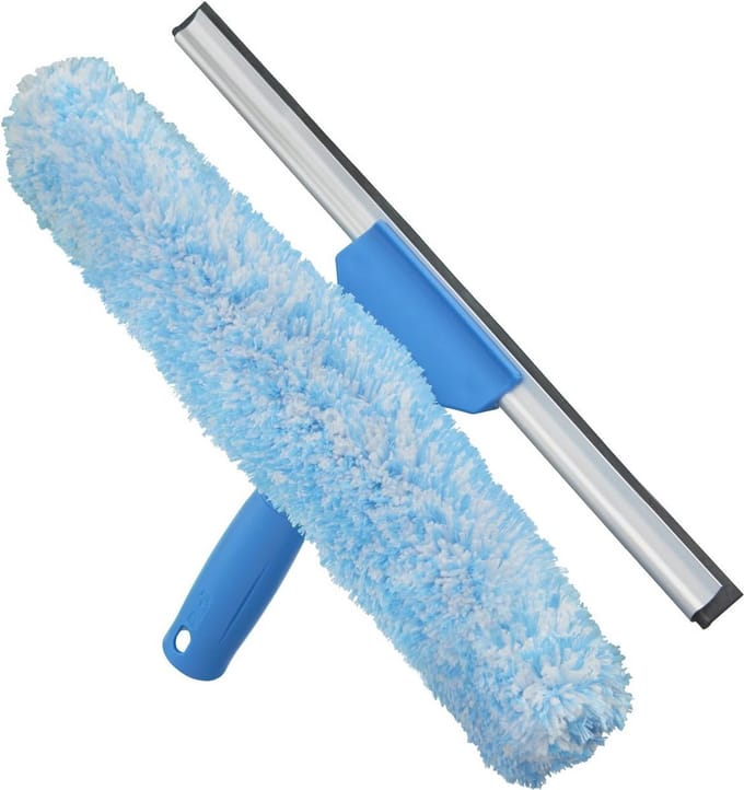 Professionele Microfiber Venster Combi: 2-in-1 Zuiger en Scrubber voor Perfecte Ramen