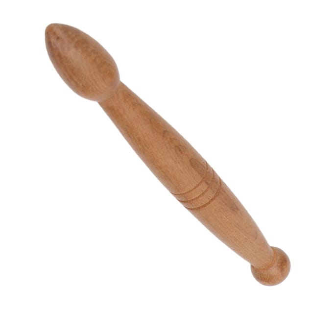 Voet Hand Massage Houten Stok Ergonomisch Draagbaar 2 Einden Massage Voet Stok Tool voor Thuis Reizen brown
