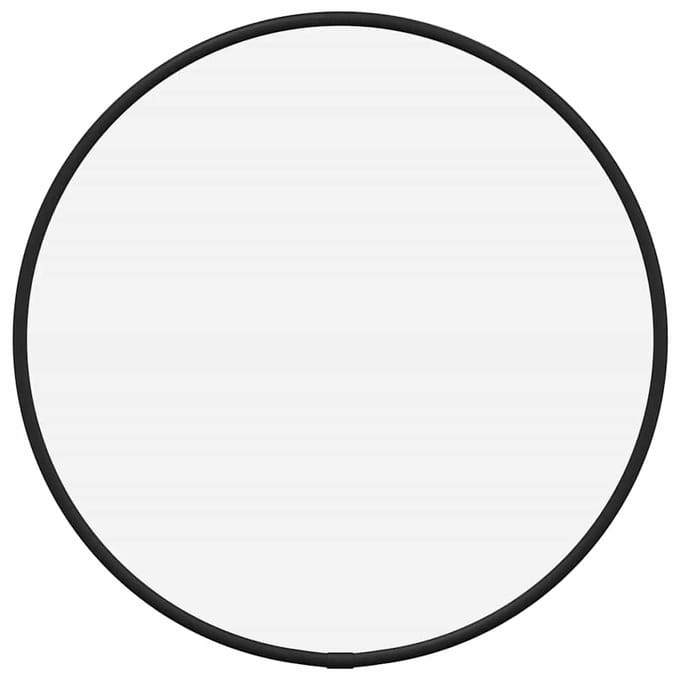 vidaXL - Wandspiegel - rond - Ø30 - cm - zwart