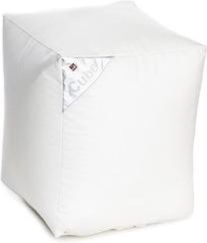 Poef zitzak Cube's White Sit On It ....and Joy !!