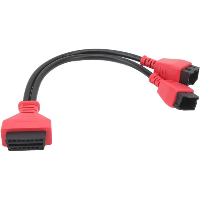 OBD2 Kabel Adapter 12pin 8pin Programmeerconnector Auto Diagnose Tool Vervanging voor Chrysler 2018+ red