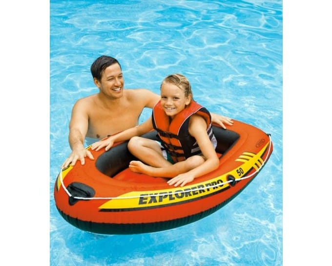 Intex Explorer Pro 50 boot, max 40 kg, ex roeispanen, 137x85x23 cm