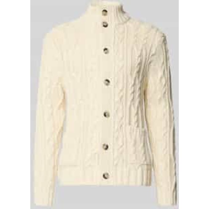 regular fit gebreid jack met wol