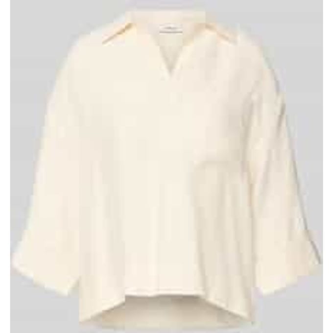 Blouse met borstzak en V-hals model 'Felmara'