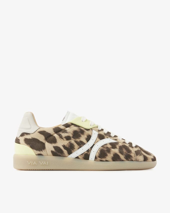 VIA VAI Nilla Khloe Sneakers Dames - Leer - Bruin