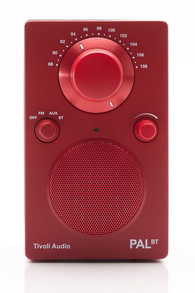 Tivoli Audio - PAL BT - Draagbare radio met FM, AM en Bluetooth - Red