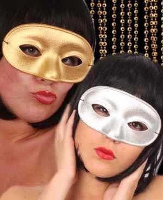 Oogmasker domino goud of zilver