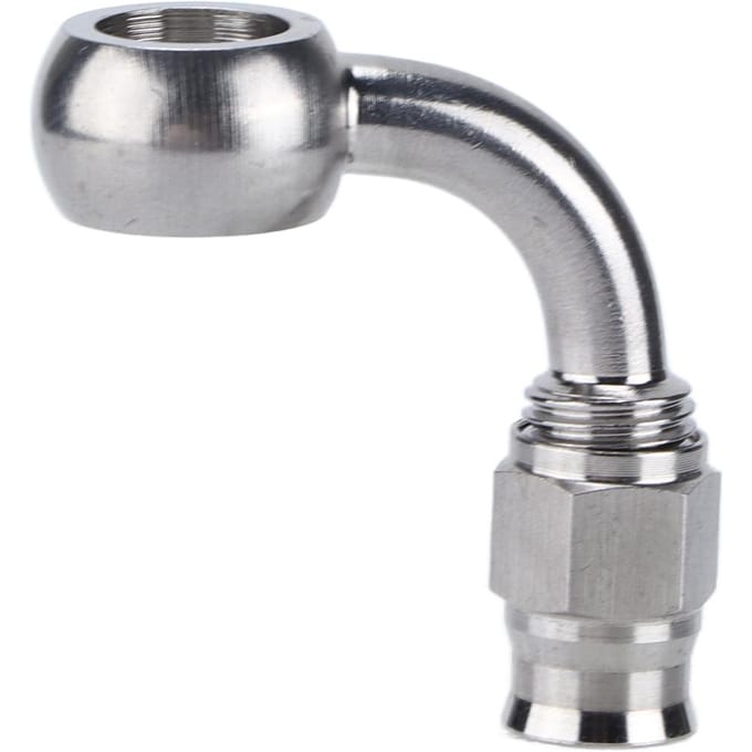 AN?3 Banjo Oog Remslang Fitting RVS 90 graden Adapter Auto Accessoires