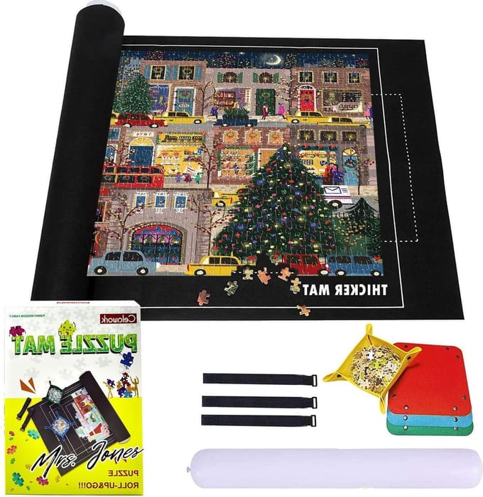 Mrs. Jones Puzzle Mat for Puzzles Up to 1500 2000 3000 Pieces - Roll Mat .