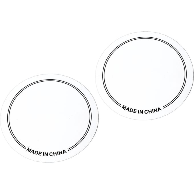 2 STKS Drumvel Patch PET Slijtvast Drumvel Patch Beschermer voor Oefening Optreden Dubbel white