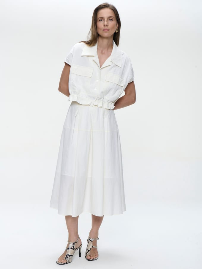 Rini poplin skirt | Off White - Off White / S