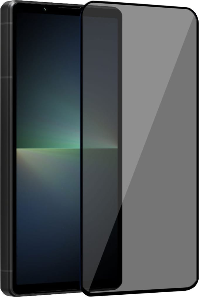 Geschikt voor Sony Xperia 5 V Screenprotector Privacy - Privacy Beschermglas - Privé GuardCover