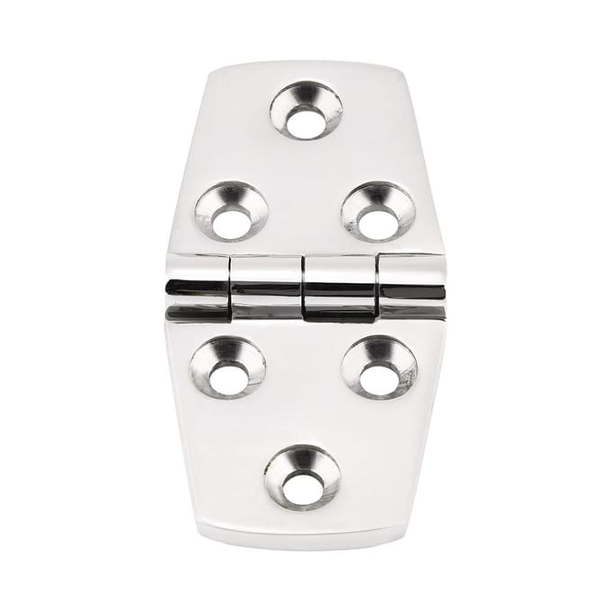 Marine Boot Cabin Deur RVS Luik Vlakke Deur Scharnier Vervanging 76 * 38mm white