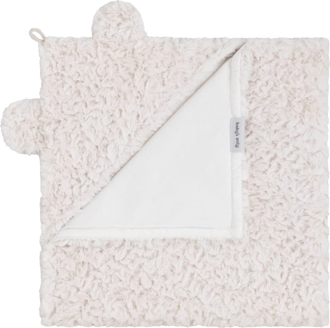 Baby's Only Wikkeldeken Snow - met oortjes - Wolwit - 75x75 cm