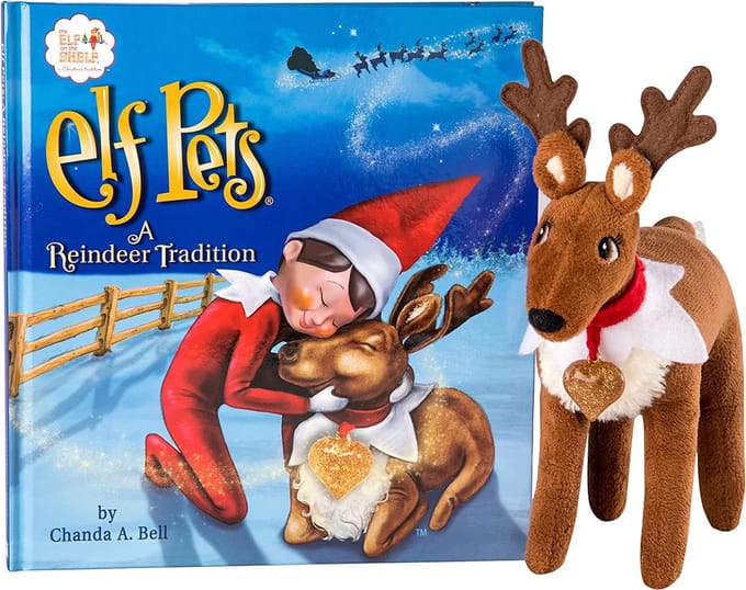 Elf On The Shelf rendier traditie franstalig - kerst speelgoed set.