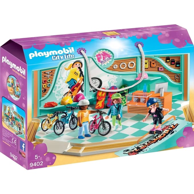 PLAYMOBIL Fiets- en skatewinkel - 9402