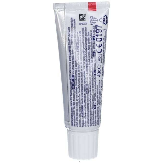 Fixodent Pro Plus Crème Adhésive Fixation Forte Goût Neutre 40 Grammes
