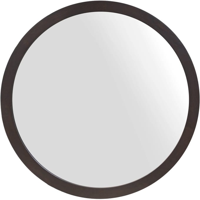 Starfurn Ronde spiegel Dide Bruin Mangohout 80 cm