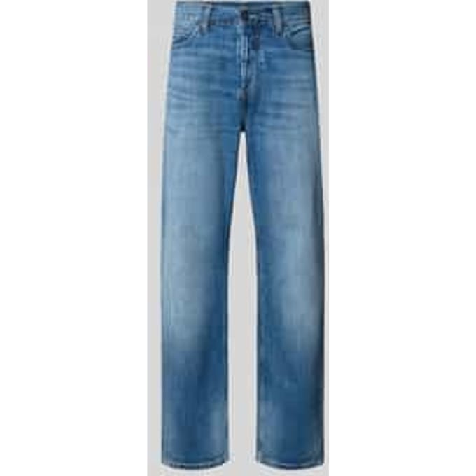 straight fit jeans van pure katoen model 'MARLOW'