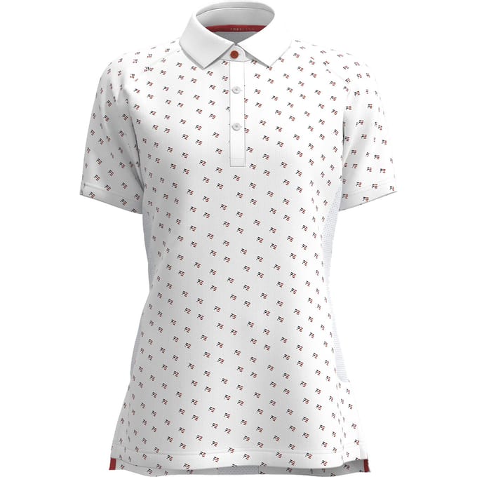 Forelson Dames/Dames Varah poloshirt met knoopjes en patroon (Wit)