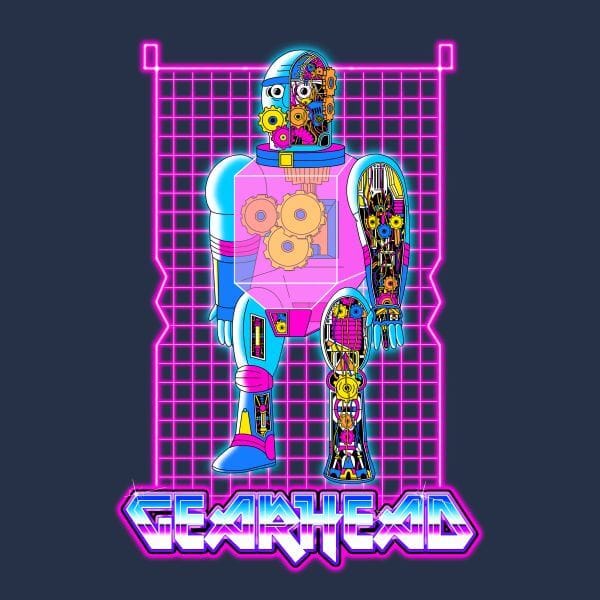 Rick and Morty Gearhead Dames T-shirt - Navy - M