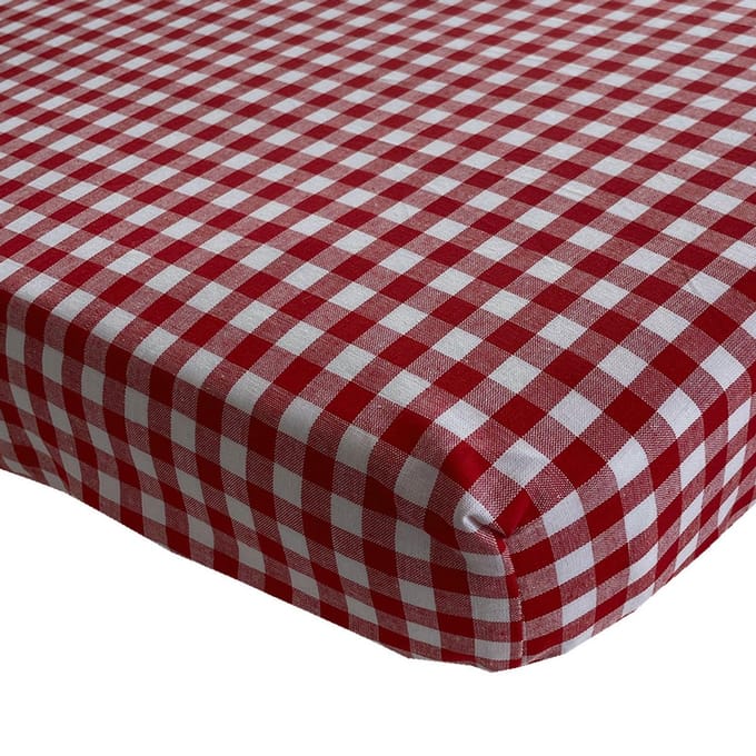 BINK Bedding Hoeslaken BB Rood 1 cm Ledikant 60 x 120