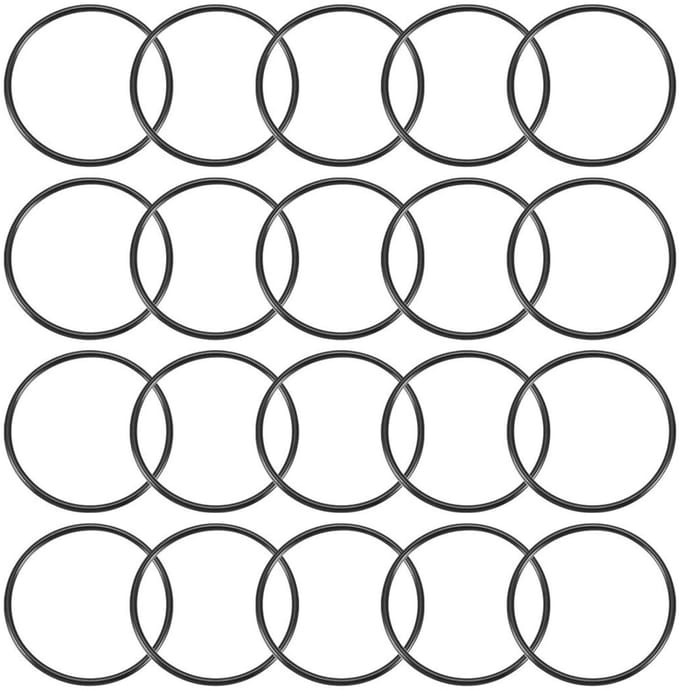 Dailygoods- O-ringen 20 Stuks - Nitrilrubber - 38 mm Buitendiameter - 34 mm Binnendiameter - 2 mm Breed - Afdichtingsset - Afdichtingen