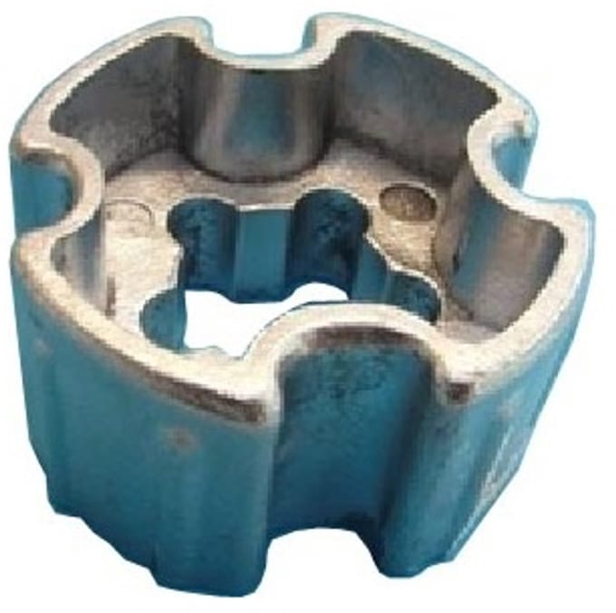 Aluminium meenemer Dohner Ø 78 mm met doekgleuf aluminum