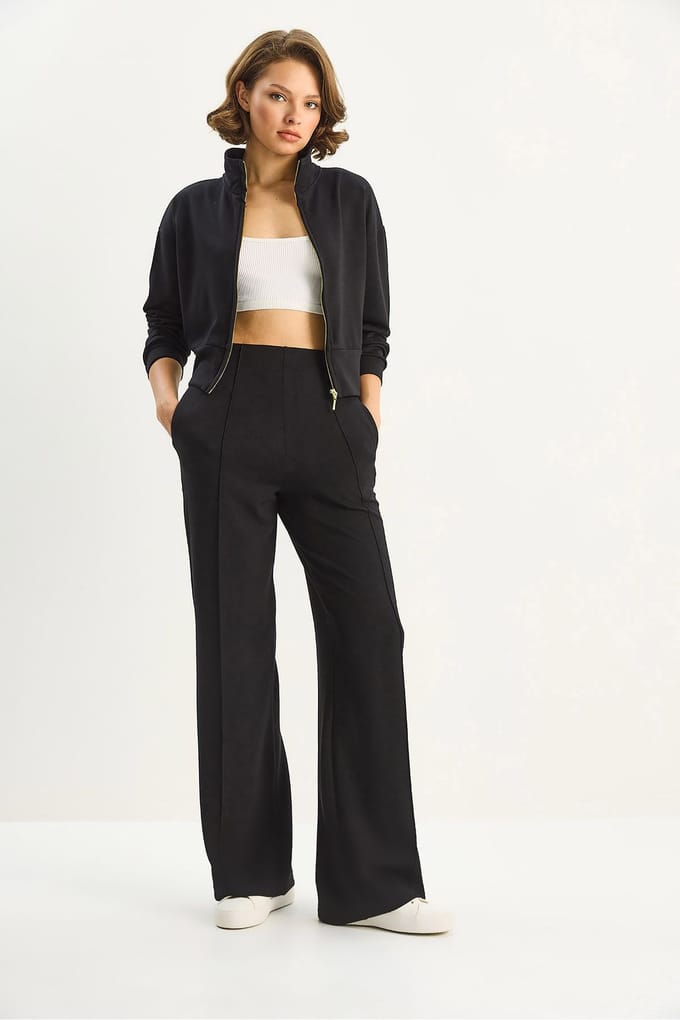 Volledige Rits Sweater en Broek Twee-Delig Set