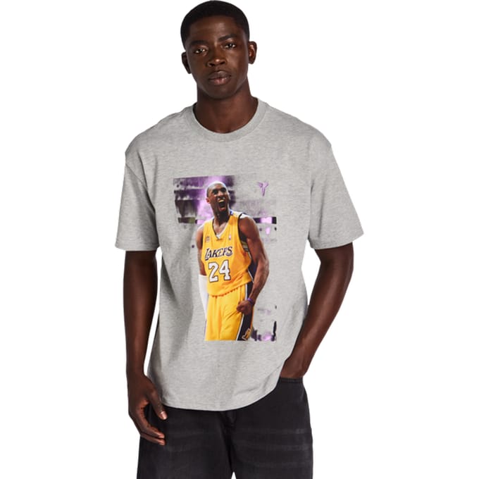 Nike Kobe T-shirts Heren - Grijs - Maat L - Katoen Jersey