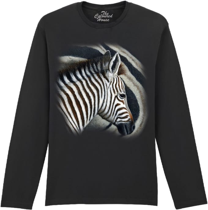 Keeping Close - Zebra The Coloured House Longsleeve T-shirt M