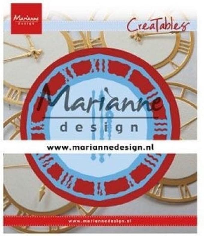 Marianne Design Creatables Snij- en Embosstencil - Klok voor kaarten