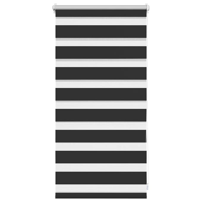 vidaXL - Zebra - rolgordijn - 40,9 - x - 100 - cm - stofbreedte - 36,7 - cm - zwart