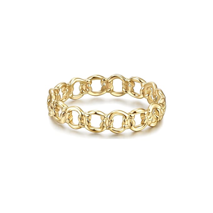 Gems München Dames Dames ring 925 sterling zilver 52 Geelgoud 32019606