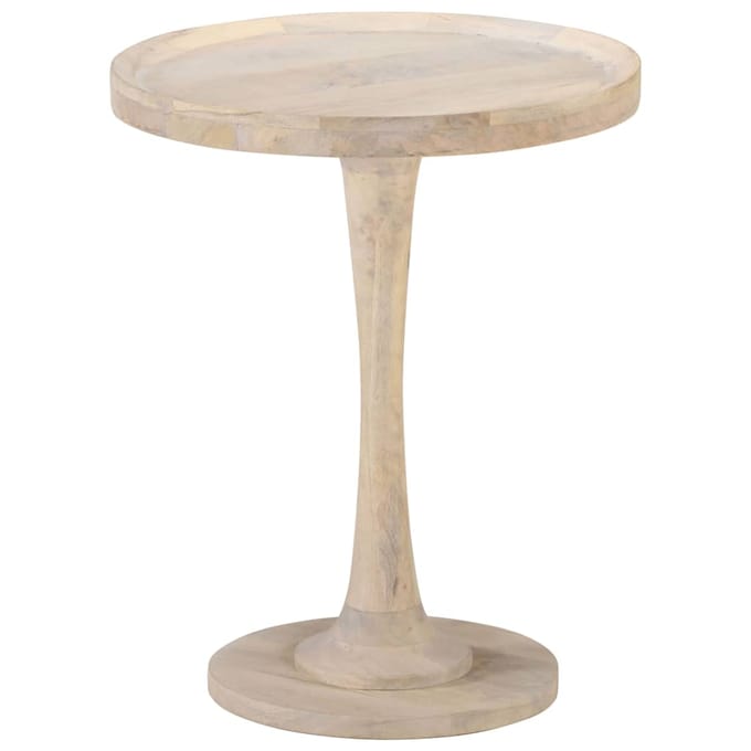 vidaXL - Bijzettafel - Ø60x75 - cm - massief - mangohout