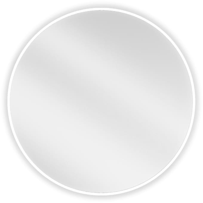 Mexen Loft ronde badkamer spiegel 70 , witte frame - 9850-070-070-000-20