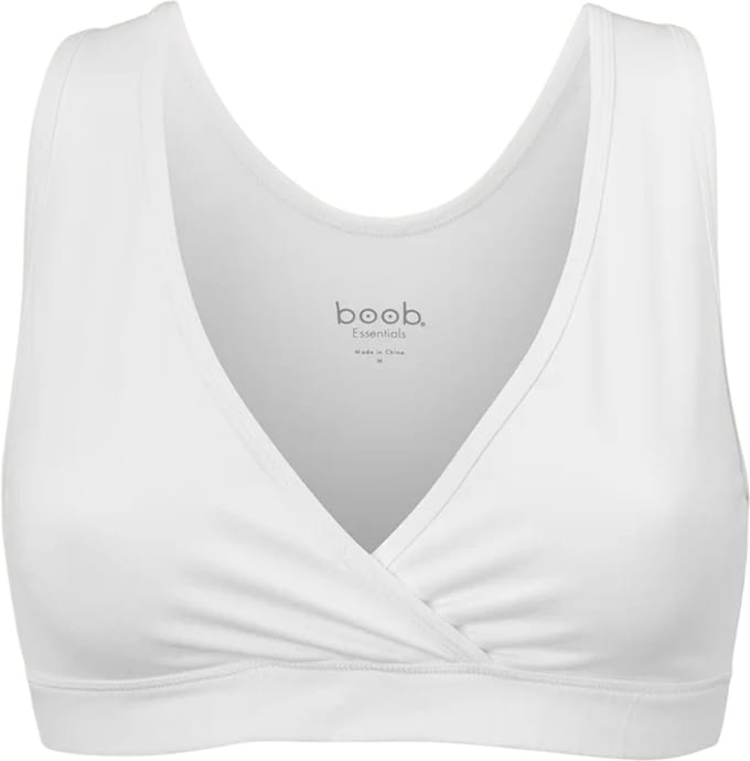 Boob Design - Essential Zwangerschaps - Voedingsbeha - Biologisch Katoen - Wit - Maat M