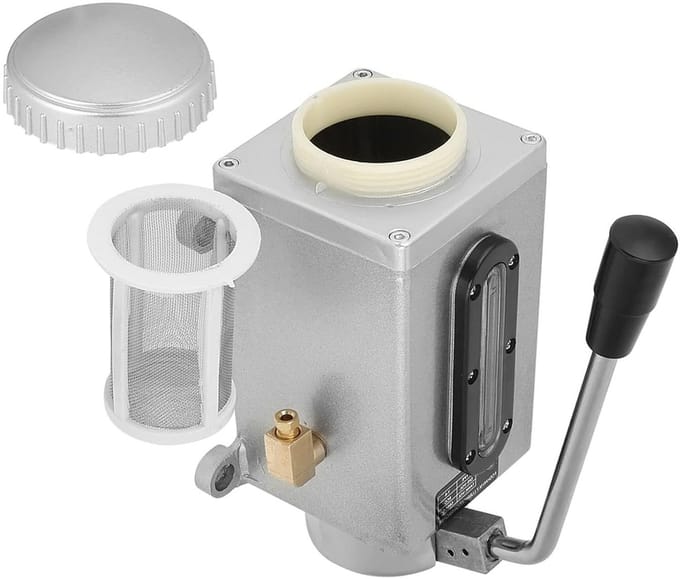 Dubbele Poort Pomp - Handmatige Smeerpomp - Machine Smering - Efficiënte Handsmering - 500CC Capaciteit - Metaal