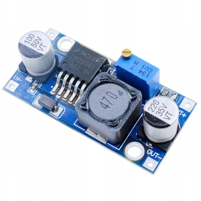 Rosfix Step-Down DC-DC Module LM2596S - Schakelende Spanningsregelaar 1,5–35V 3A - 92% Efficiëntie