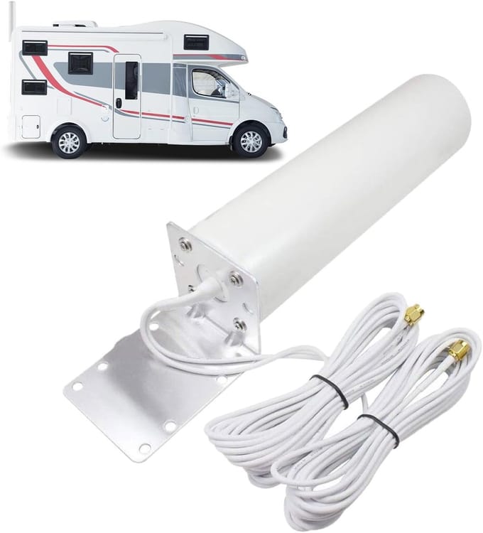 Draadloze Extender Buiten - Wifi Versterker Tuin - Internet Uitbreiden - Waterdicht Ontwerp - 5 meter kabel - Wit