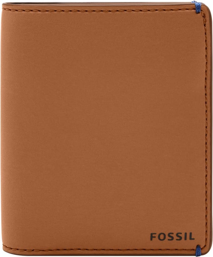 FOSSIL Kaarthoes Joshua Vegan Cactus Front Pocket Wallet Tan Oranje