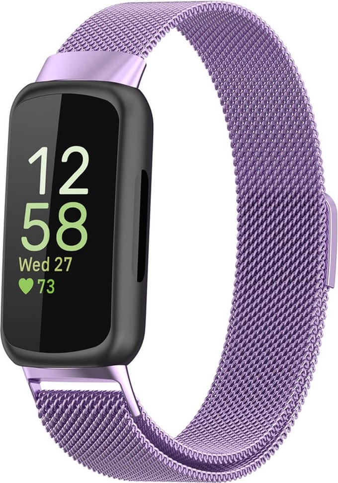 Jumada's - Milanees bandje - geschikt voor Fitbit Inspire 3 - lila