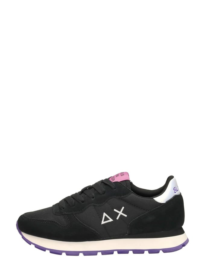 SUN68 Ally Solid Nylon Sneakers Laag - Zwart - Maat 36