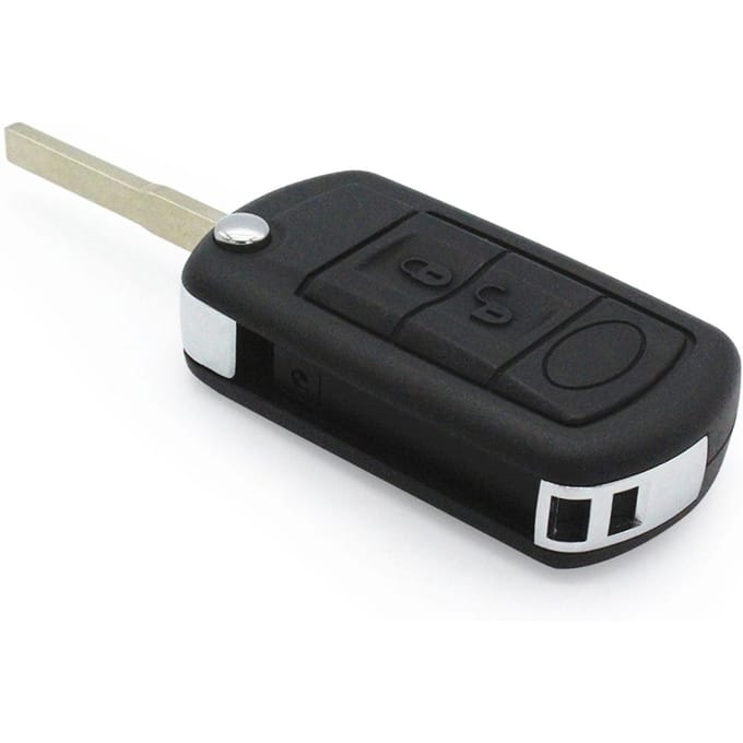 3 knoppen BTN Afstandsbediening Sleutelhanger Case Vervanging voor Range Rover LR3 2005 2006 2007 2008 2009 black