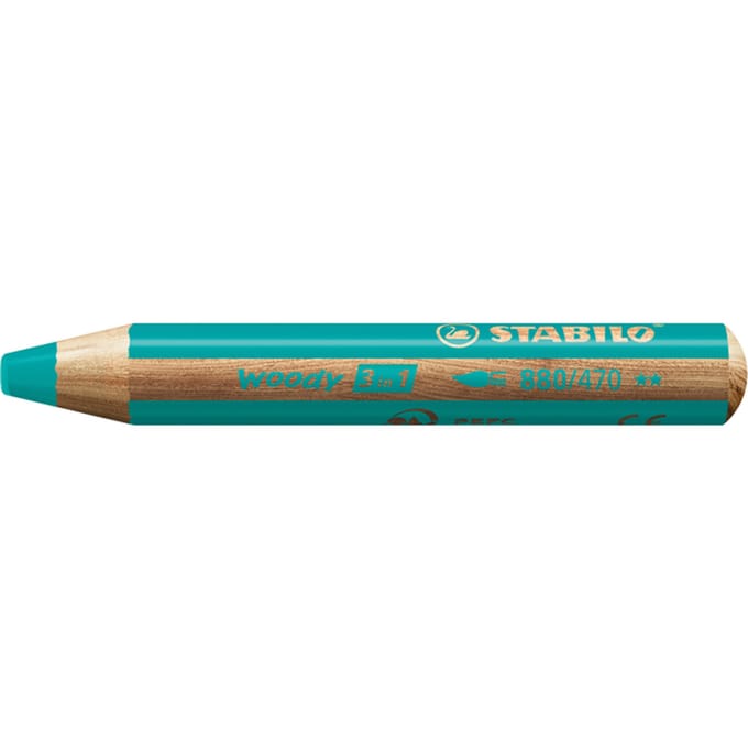 STABILO woody 3 in 1 - multitalent potlood - Turquoise - Per stuk