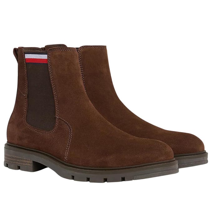 Tommy Hilfiger - Heren Laars Chelsea Boot - Bruin - Maat 43