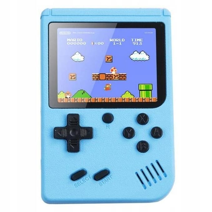 Handheld Spelcomputer Zwart - Retro Spelcomputer - Spelcomputer Voor Kinderen - Spelcomputer Met Spelletjes - Classic game - Retro spel - Retro Game Stick - Blokken