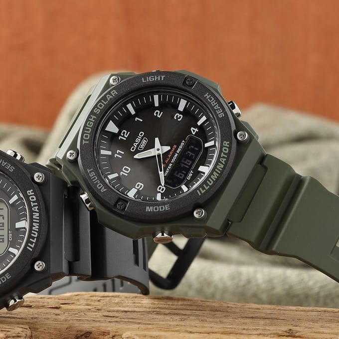 Casio Casio Collection AQ-S820W-3BVEF Horloge - Kunststof - Groen - Ø 49 mm