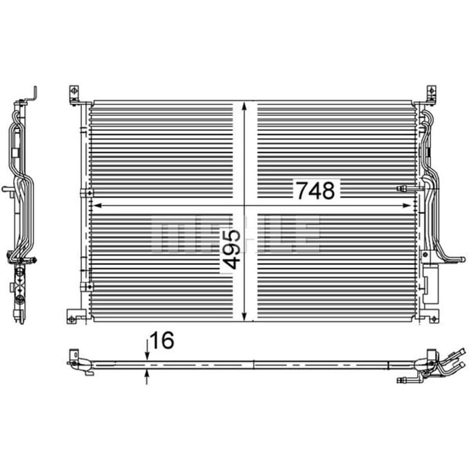 Condensator, airconditioner MAHLE AC 271 000S